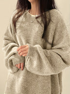 Monroe™ - CLASSIC CREW NECK LONG SLEEVE SWEATER