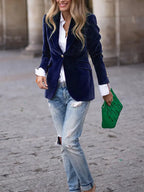 Caterina - Elegant velvet blazer