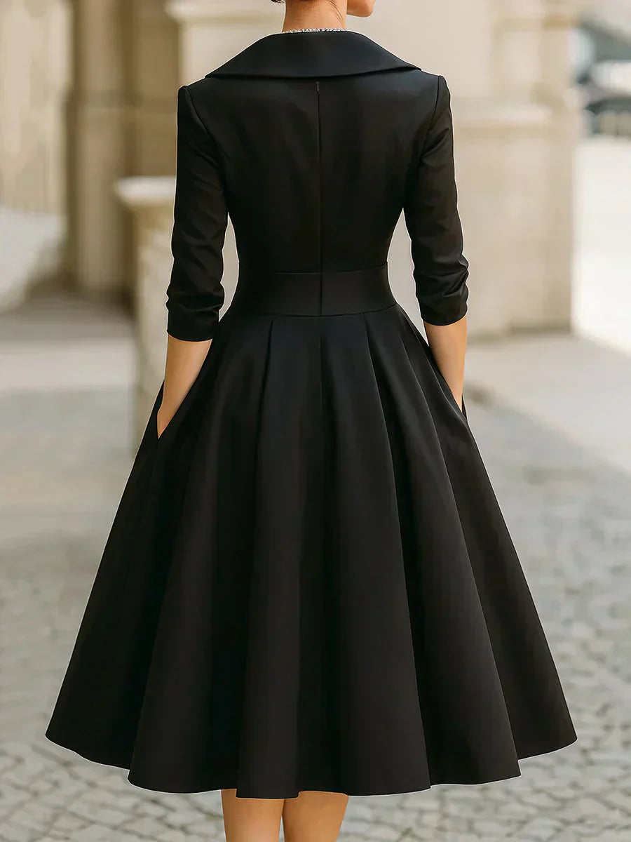 Clara | Satin Midi Dress