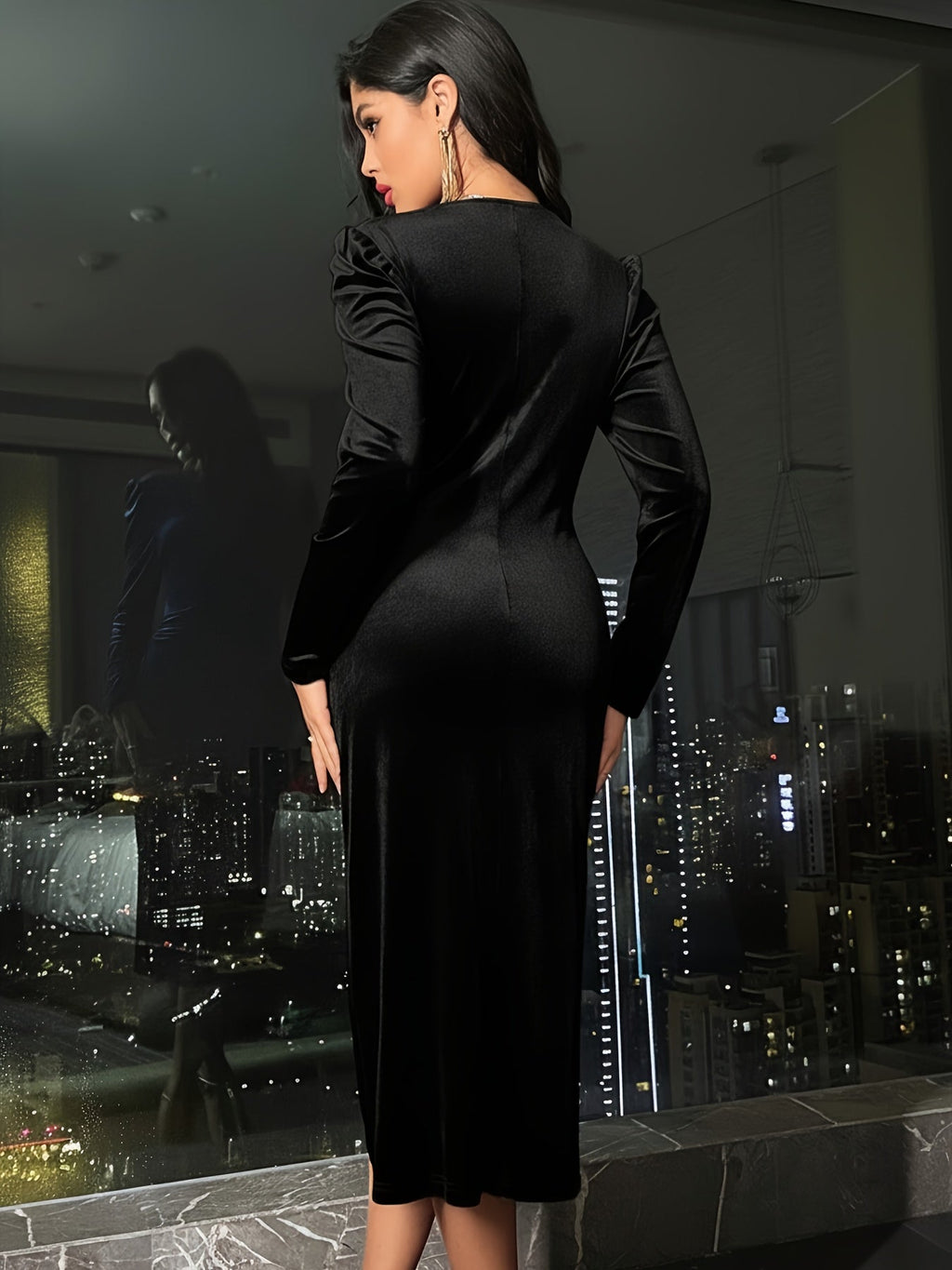 Seraphina | Velvet Wrap Dress