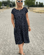 Lightweight Midi Dress Soft Breathable Fabric