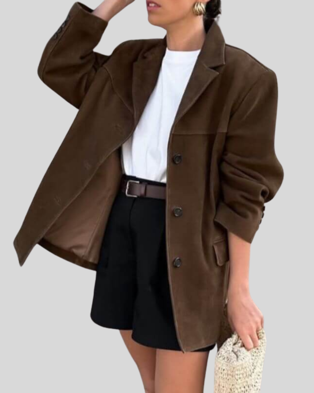 Corinna - Elegant Vintage Suede Jacket