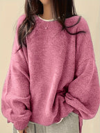 Monroe™ - CLASSIC CREW NECK LONG SLEEVE SWEATER