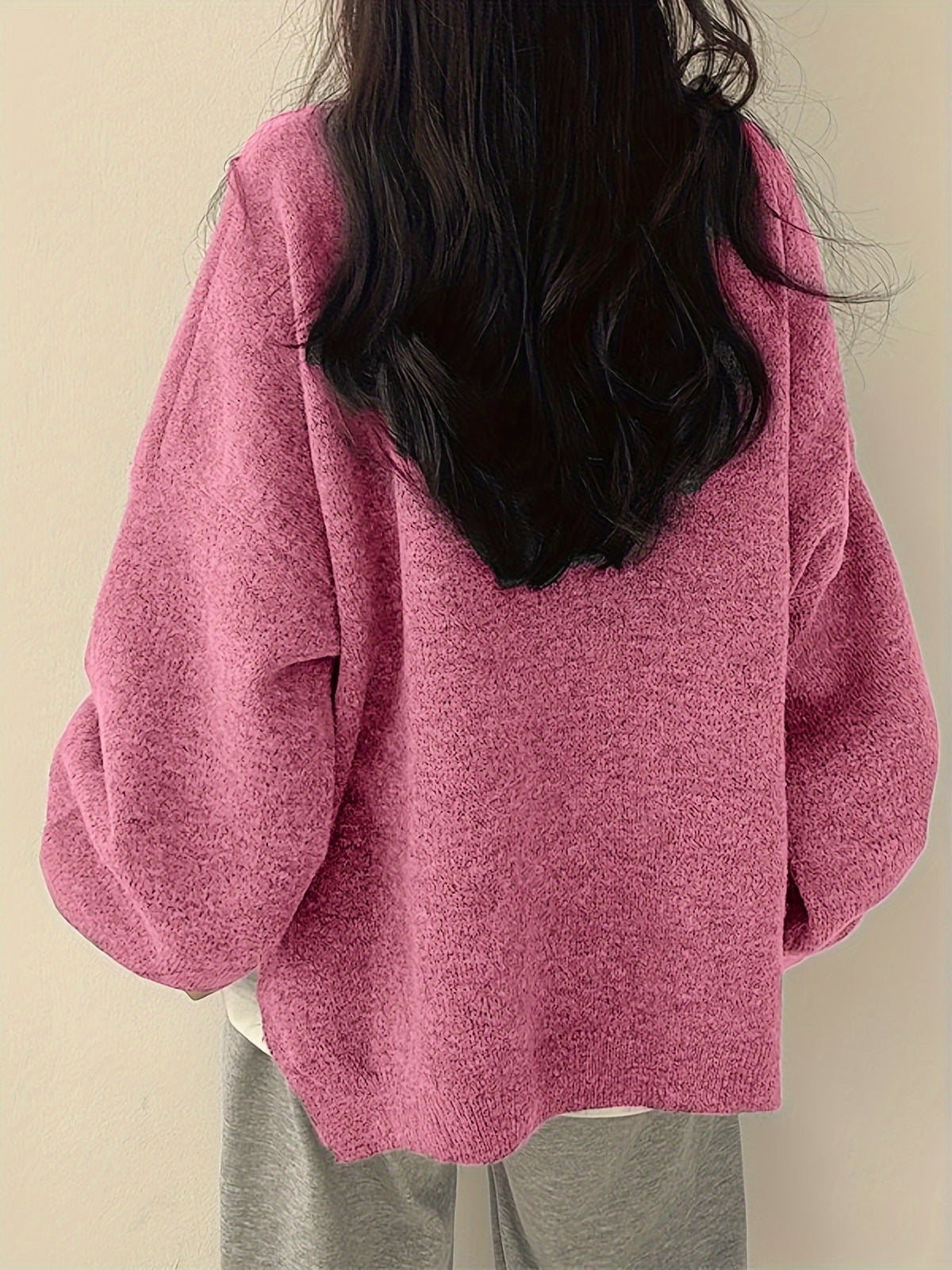 Monroe™ - CLASSIC CREW NECK LONG SLEEVE SWEATER