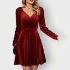 June - Velvet Skater Dress