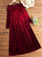 Elowen | Velvet Flow Maxi Dress