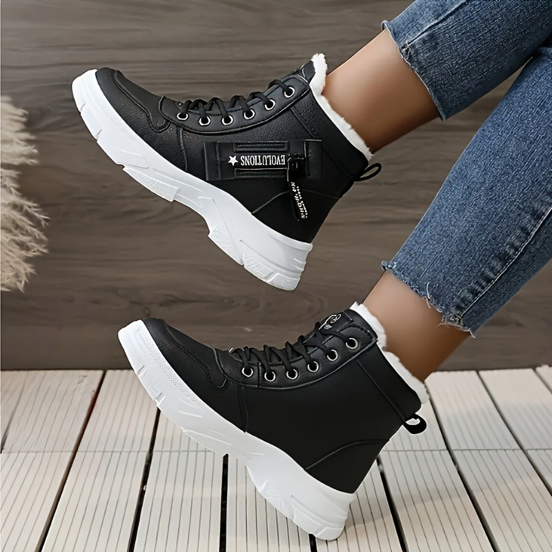 Stephanie | warm lace-up winter boots