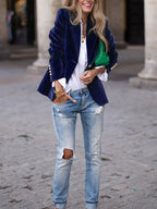 Caterina - Elegant velvet blazer