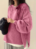 Monroe™ - CLASSIC CREW NECK LONG SLEEVE SWEATER