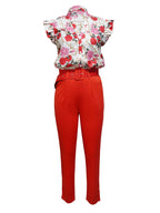 Florabel | Stylish Ruffle-Sleeve Set
