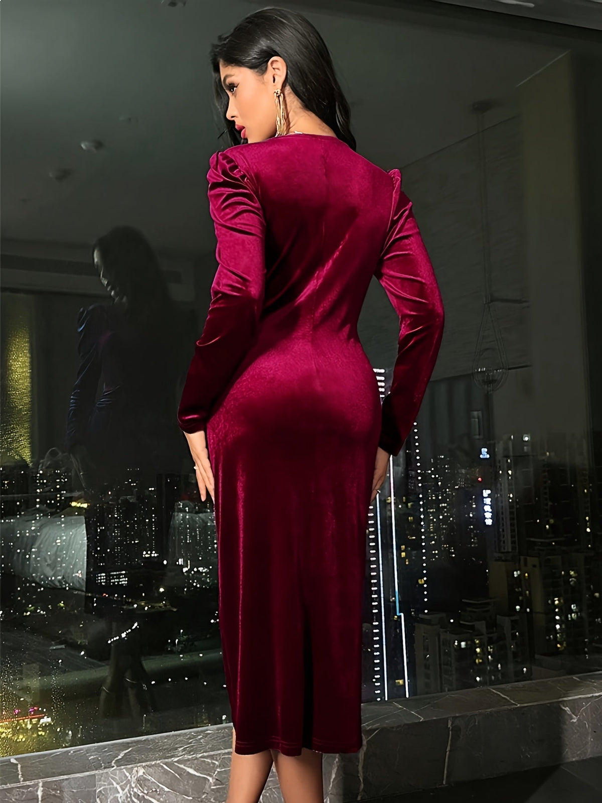 Seraphina | Velvet Wrap Dress