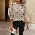NINA™ - POLKA DOT KNITTED SWEATER
