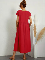 Gabrielle™ | Flowing Midi Dress with Timeless Elegance