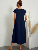 Gabrielle™ | Flowing Midi Dress with Timeless Elegance