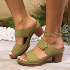 Tali Leather Heel Sandals