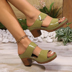 Tali Leather Heel Sandals