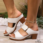 Tali Leather Heel Sandals