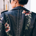 Niki - Black Floral Night Jacket