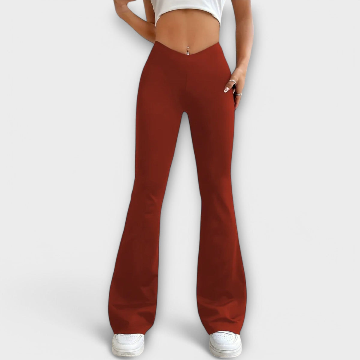 Morgan | Relaxed Trousers with Flared Leg
