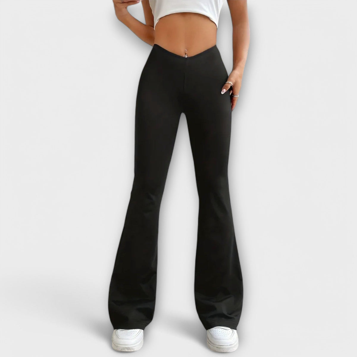 Morgan | Relaxed Trousers with Flared Leg