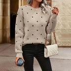 NINA™ - POLKA DOT KNITTED SWEATER