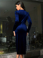 Seraphina | Velvet Wrap Dress