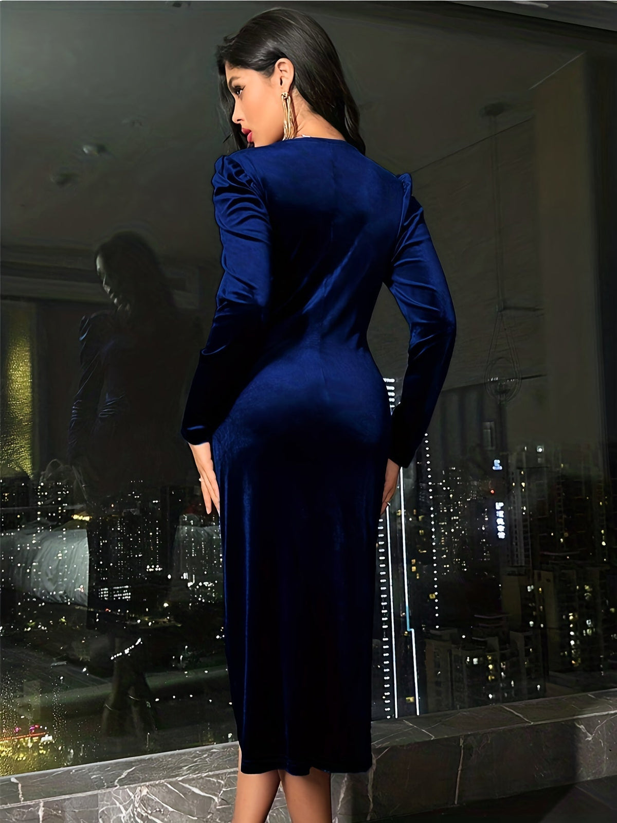 Seraphina | Velvet Wrap Dress