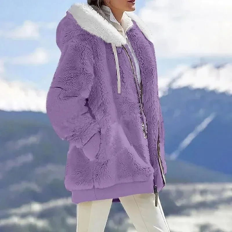 Alexa - Stylish Jacket with Hood and Zipper