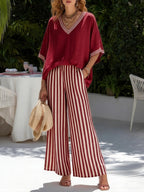 Amélia | Striped Linen Set