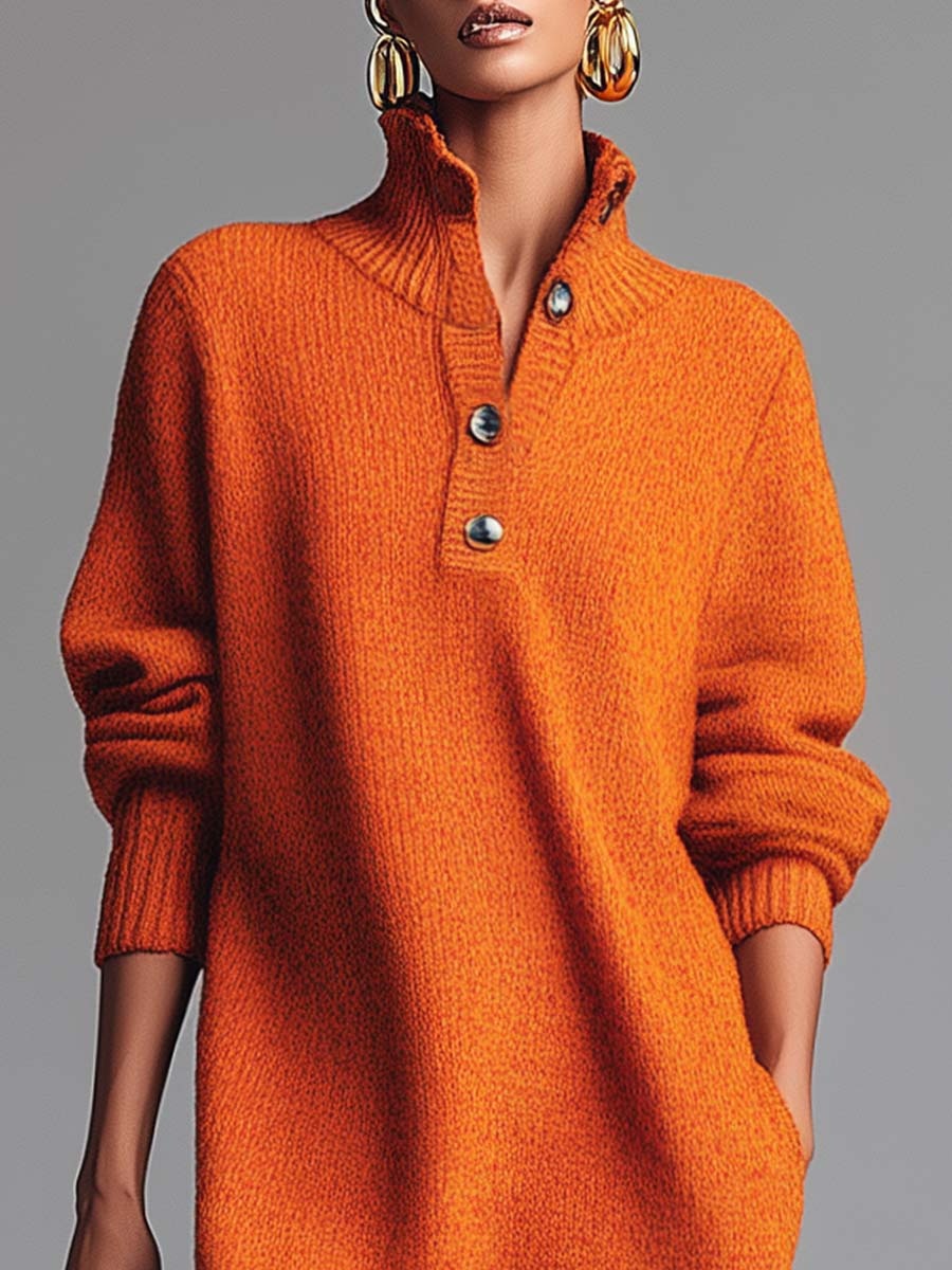 Maribel™ | Soft Knitted Button Dress